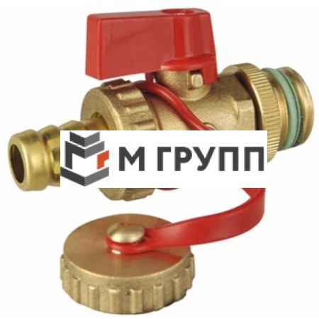 Кран шаровой латунь сливной 135 Ду 15 Ру16 НР G1/2" флажок Icma 90135AD05