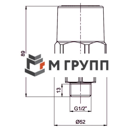 Амортизатор гидроудара Ду 15 Ру10 НР OR 0198.015