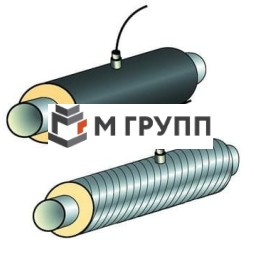 Элемент трубопровода в изоляции ППУ-ОЦ-1 стальной 108