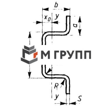 Корытный профиль 51х37.5х28.5х3.5