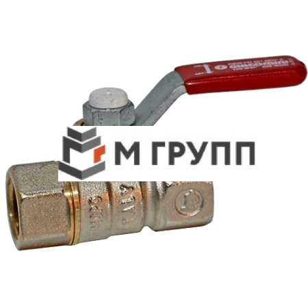 Кран шаровой латунный никелирован R950 Ду 20 G3/4" Ру42 ВР полнопроходной рычаг красный Giacomini R950X024