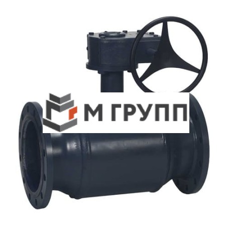 Кран шаровой стальной JIP Premium FF Ду 200 Ру16 фланцевый с редуктором Danfoss 065N0256G