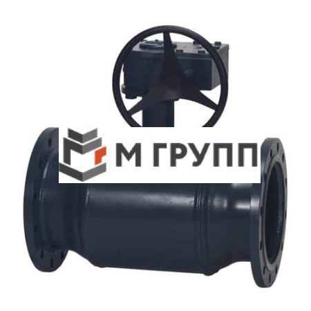 Кран шаровой стальной JIP Premium FF Ду 150 Ру16 фланцевый с редуктором Danfoss 065N0251G