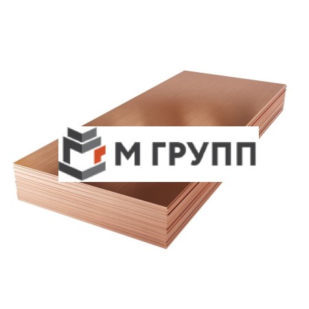 Лист медный 2x600х1500 М1 мягкий