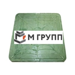 Люк полимерный квадратный зеленый 15кН 60мм 665х665мм до 1,5 тонн на 1 м.кв Ростов-полимерный