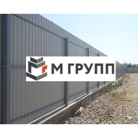 Металлическое ограждение из профильной трубы 2200х1700 столб 60х40