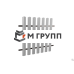 Металлическое ограждение из профильной трубы 2200х2000 столб 60х60