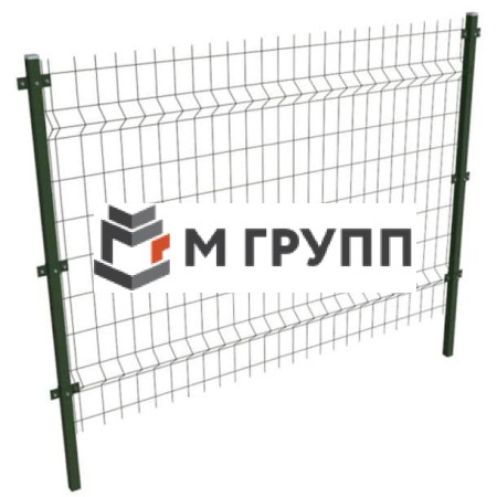 Металлическое ограждение из металлического прутка 2200х2200 столб 50х50