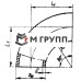 Отвод стальной бесшовный крутоизогнутый 90гр Дн 102х3.5 (Ду 100) сварной ГОСТ 17375-2001