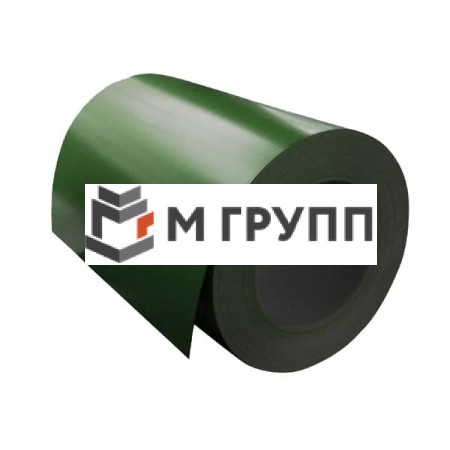 Рулон оцинкованный с полимерным покрытием (окрашенный) 0.5x1250 RAL 6002 Zn140 2кл.