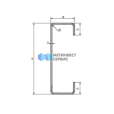 С-образный профиль 180х60х20х3