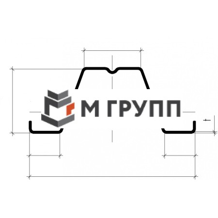 Профиль шляпный ПШ-55х0.7