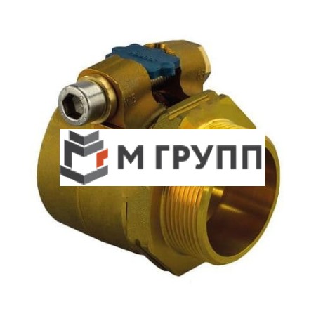 Муфта зажимная латунная Wipex Дн 25х2,3х1" наружн. резьба Ру6 Uponor Финляндия