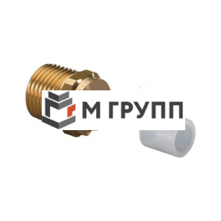 Штуцер латунный Minitec Дн 9,9х1/2" наружн. резьба в/к кольцо Uponor Германия