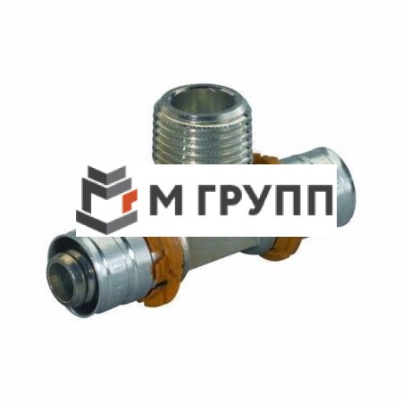 Тройник латунный S-PRESS PLUS Дн 16х1/2"х16 НР пресс Uponor Финляндия