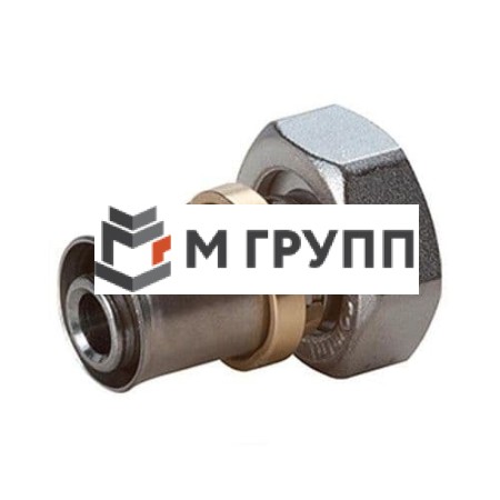 Муфта латунная RM179E Дн 16х1/2" нак/гайка пресс с евроконусом Giacomini Италия