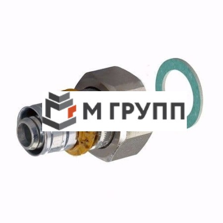 Муфта латунная S-PRESS PLUS Дн 16х1/2" Ру10 нак/гайка пресс Uponor Финляндия