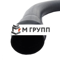 Отвод НПВХ серый раструбный SDR26 Дн 160мм 45 гр Ру10 напорный 1000 мм в/к Россия