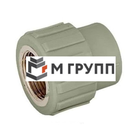 Муфта PP-R комбинированная серая внутр. резьба Дн 20х1/2" РосТурПласт Россия