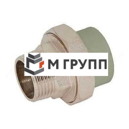 Муфта PP-R комбинированная разъемная серая наружн. резьба Дн 32х1" РосТурПласт Россия