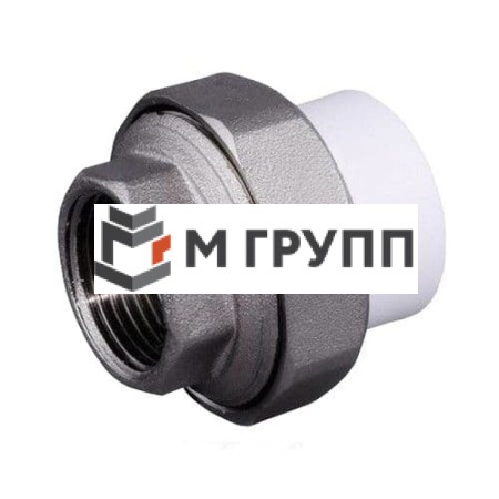 Муфта PP-R комбинированная разъемная белая внутр. резьба Дн 50х1 1/2" VALFEX Россия