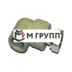 Угольник PP-R комбинированный серый нак. гайка Дн 20х1/2" VALFEX Россия
