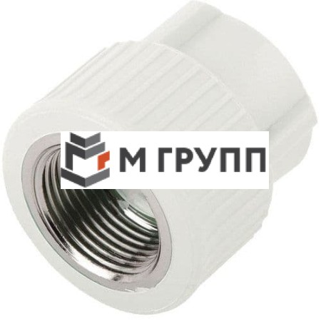 Муфта PP-R комбинированная белая внутр. резьба Дн 32х3/4" Китай