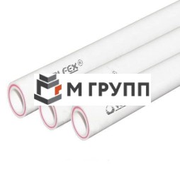 Труба PP-R белая армированная стекловолокном Дн 50х6,9 Ру20 SDR7,4 Т до 95С 2000 мм VALFEX Россия