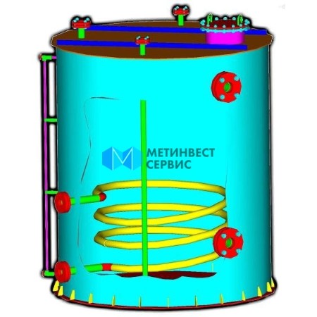 Ёмкость нержавеющая вертикальная ВПП 16 м<sup>3</sup> ВСтЗсп5+10X17Н13М2Т