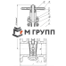 Задвижка клиновая стальная газ 30лс41нжХЛ Ду 80 Ру16 фланцевая МЗТА