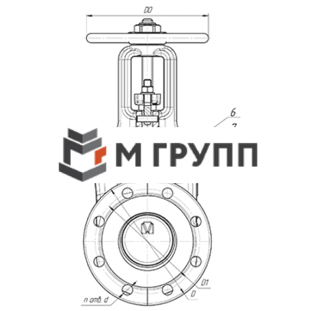 Задвижка клиновая стальная газ 30лс41нжХЛ Ду 300 Ру16 фланцевая МЗТА