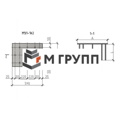 Закладная деталь МУ1-162 серия 1.400.2-25-93