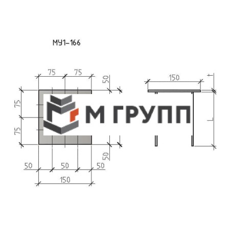 Закладная деталь МУ1-166 серия 1.400.2-25-93