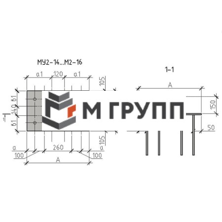 Закладная деталь МУ2-14 серия 1.400.2-25-93