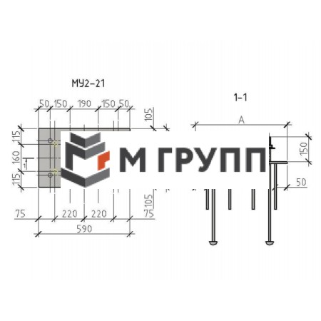 Закладная деталь МУ2-21 серия 1.400.2-25-93