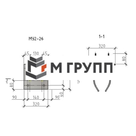 Закладная деталь МУ2-26 серия 1.400.2-25-93