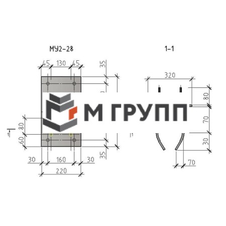 Закладная деталь МУ2-28 серия 1.400.2-25-93