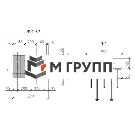 Закладная деталь МУ2-37 серия 1.400.2-25-93