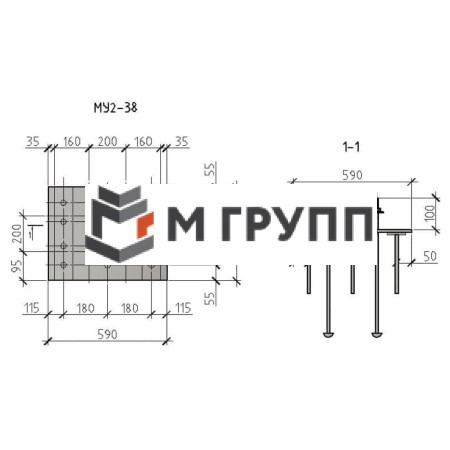 Закладная деталь МУ2-38 серия 1.400.2-25-93