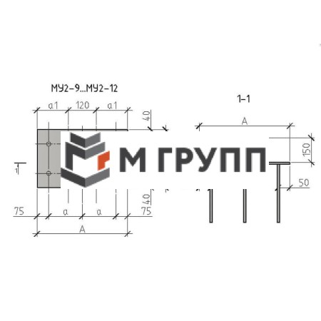 Закладная деталь МУ2-11 серия 1.400.2-25-93