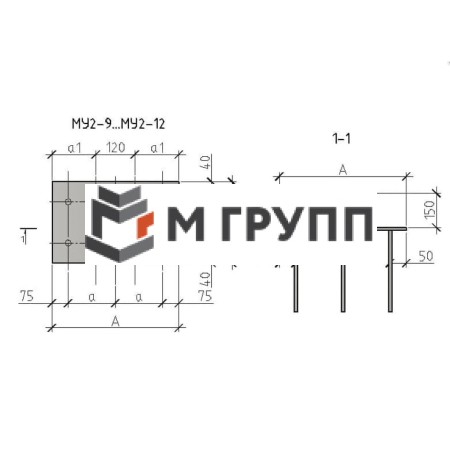 Закладная деталь МУ2-9 серия 1.400.2-25-93