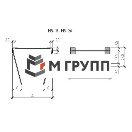 Закладная деталь МУ3-16 серия 1.400.2-25-93