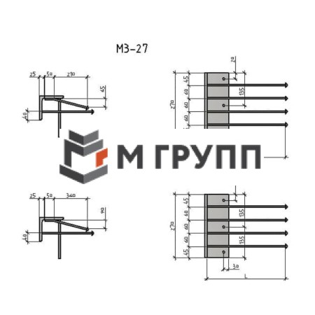 Закладная деталь МУ3-27 серия 1.400.2-25-93