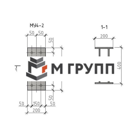 Закладная деталь МУ4-2 серия 1.400.2-25-93