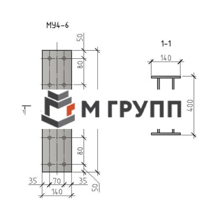 Закладная деталь МУ4-6 серия 1.400.2-25-93